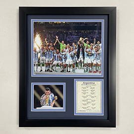 Legends Never Die, Inc. Argentina | 2022 FIFA World Cup Champions | 12"x15" Framed Photo Collage (Celebration)