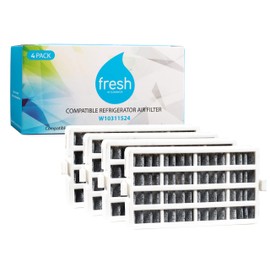 Fresh W10311524 Refrigerator Air Filter Replacement for Whirlpool, W10311524, AIR1, Maytag, Kitchenaid and Jenn-Air, FreshFlow Air Filter (4 Pack) - Whirlpool Replacement Air Filter by Mist.