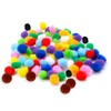 Crafting Pom Poms - Multi Coloured Fluffy Balls, Approx. 180