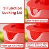 Water Pitcher with Lid 1 Gallon Pitcher, Freezer/Dishwasher Safe, BPA