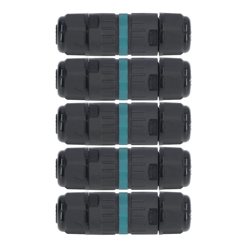 5Pcs Waterproof Connector M20 3pin 9-12mm Quick Connection Accessory for