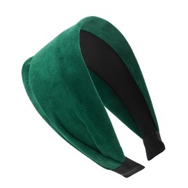 axy Wide Headband with Light Flannel Beautiful Women's Headband Hair Accessories Hair Band Hairband HR10A (Green)