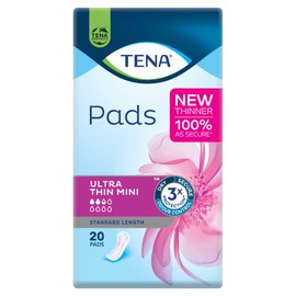TENA UltraThin Mini Pads, Pack of 20