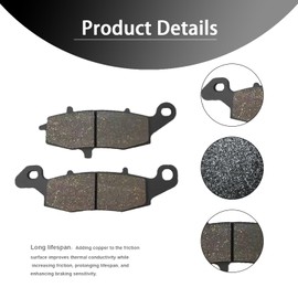 Vulcan 1500 Brake Pads Replacement for Kawasaki Vulcan 1500 VN1500 / Vulcan 1600 VN1600 / Vulcan 1700 VN1700 Classic/Vulcan 900 VN 900 Custom/Vulcan 800 VN 800 99-20