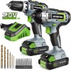 WORKPRO 20V Cordless Drill Combo Kit 2 Pack Drill Driver