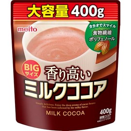 Meito Sangyo Fragrant Milk Cocoa, 13.5 oz (400 g) x 2 Packs