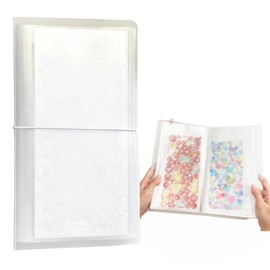 Sticker Storage File Sticker Album Large Capacity Clear File Holds 100 Sheets Sticker Storage File Sticker Organizer for Scrapbook Planner Storage Postcard