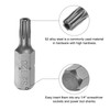 sourcing map Torx Bits 1/4 Inch Hex Shank 25 mm