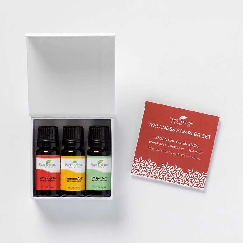 Plant Therapy Wellness Sampler Essential Oil Set – 100% Pure
