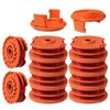 10 Pieces Grass Trimmer Spools Strimmer Refill Line with 2