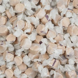 Gourmet Soft and chewy Salt Water Taffy Candies - Individually Wrapped - Bulk bags (Maple, 1 Pound (Pack of 1))