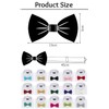 WedDecor Classy Pretied Adjustable Bow Tie Satin Butterfly Neck Stylish