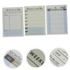 KICHOUSE Undated Weekly Planner Notepad 6-Pack Tear-Off Memo Pads for