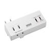 Sanwa Supply TAP-MC2AC2W Power Strip Small Mobile (AC x 2