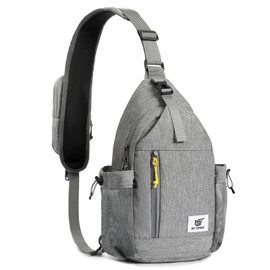 SKYSPER Sling Bag Anti-Theft Crossbody Bag RFID Travel Cross Body Shoulder Sling Backpack(Gray)