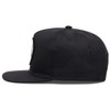 sproutsy Men's Snapback Flat Visor Cap 23, Black