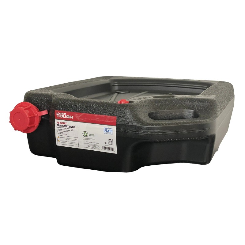 Hopkins Oil Change Drain Container 16 Quart Large Pan leak-proof