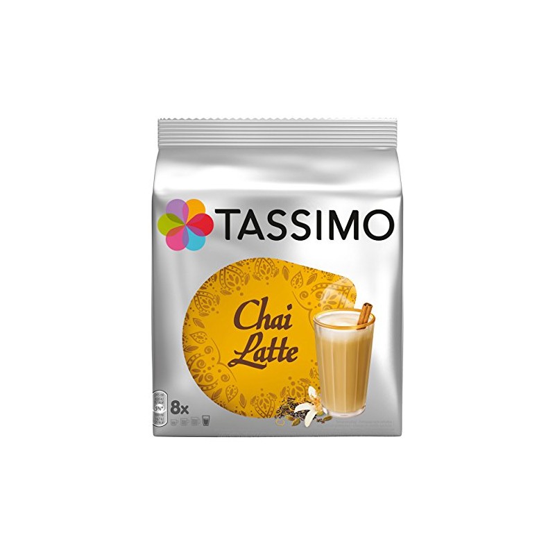 Tassimo Chai Latte, Black Tea, Milk Foam, Beverage, India, Capsules,