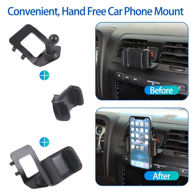 Fgtagtal Car Phone Mount Compatible with Hummer H3 2005-2009, Center