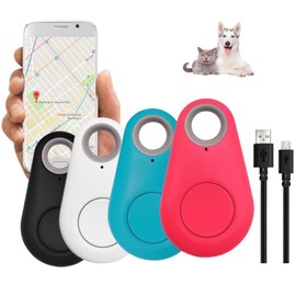 Smart Luggage Tracker Tag Key Finder Dog GPS, No Monthly Fee Bluetooth Item Finder, Portable Intelligent Anti-Lost Device for Wallet Kid Pet Alarms Bondelid (C)