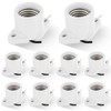 Saysurey 10 Pcs E26 Light Socket Porcelain Lamp Holder Socket