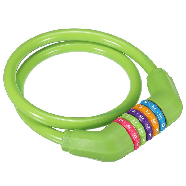 PATIKIL 0.7M Bike Lock Cable, Combination Bicycle Lock 5 Digit