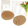 LALAFINA 1pair Invisible Sponge Foot Pads for High Heels Khaki