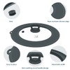 Set of 2 Vented Tempered Glass Universal Lid for Pot