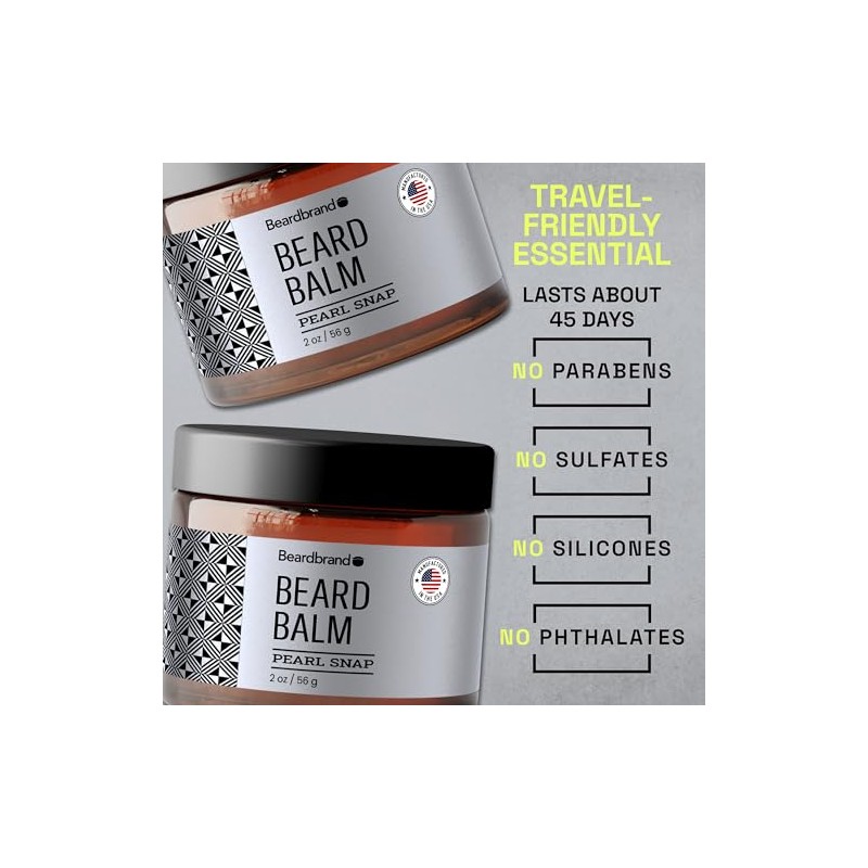 Bálsamo para barba para hombres que favorece una barba más