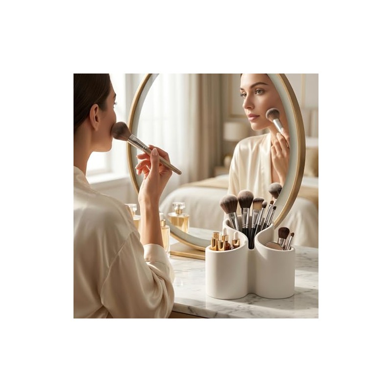 Handcrafted Makeup Organiser & Brush Holder for Vanity