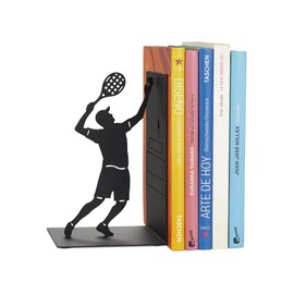 Balvi Bookend Match Ball Colour black Book support with tennis player Metal