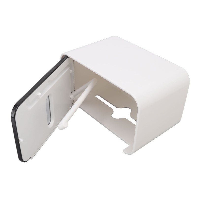 Toilet Paper Roll Box Cover Waterproof Punch Free Prevent Corrosion