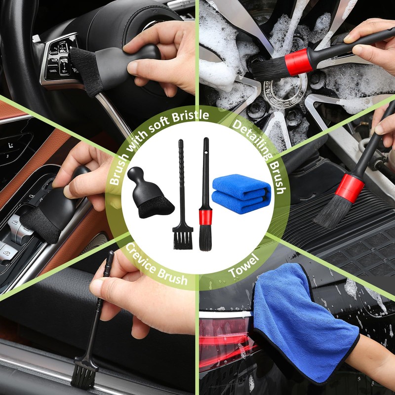 Qydipclin 10pcs Windshield Cleaning Tool Inside Car Window Cleaner Wash