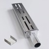 SXSJMY Drainage Channel Accessories, End Closure with Side Outlet for