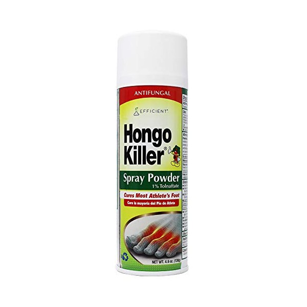 HONGO KILLER Antigungal Foot Spray Powder, 4.6 Ounce Foot Powder Spray,Clear