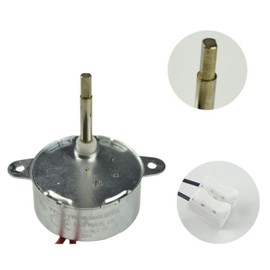 CONQUERALL 2PCS TYC40 Small Synchronous Motor 12V AC 5r/min CW/CCW Shaft 35mm Flush Shaft for Christmas Tree School Project Electric Fan Shake Heads, Prayer cylinders