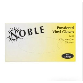 Noble 100 NOBLE POWDER  VINYL GLOVES  SIZE X-LARGE