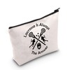JNIAP Lacrosse Player Gift Lacrosse is Always the Answer Cosmetic Bag Lacrosse Team Gift (Lacrosse Is Always Bag)