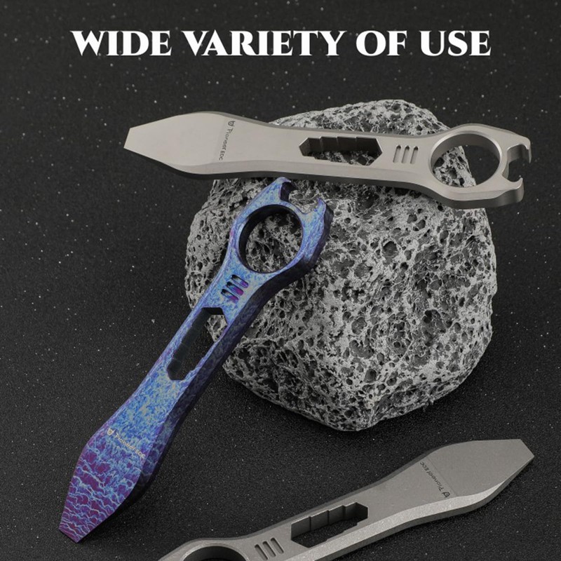 Hamans Titanium EDC Pry Bar Multi Tool Bottle Opener Nail