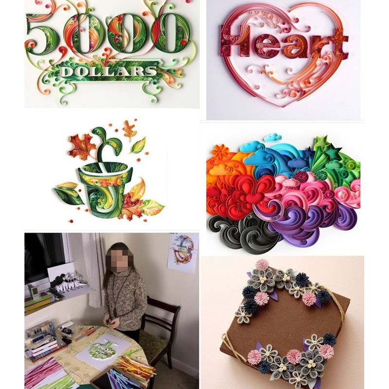 Yeooyoor 1030 sheets Origami Stars Papers Package DIY Paper -