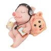 Pig Statue Mini Funny Casual Musical Resin Pig Art Figurine