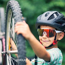 SEKKAF 3Pack Youth Baseball Sunglasses Kids Polarized Sunglasses for Boys Girls Sports Softball UV Protection Goggles