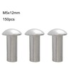 M5*12mm Brazier Head Solid Aluminum Rivets, Pack of 150