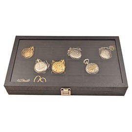 18 Watch Show Case Display Antique Jewelry Supply Box for Pocket Watches