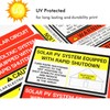 Photovoltaic Solar System Installer Label Kit | 2020 | 2017