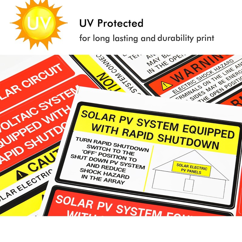 Photovoltaic Solar System Installer Label Kit | 2020 | 2017