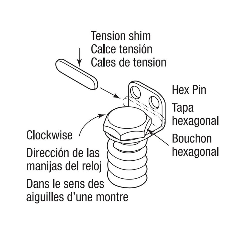 Prime-Line RG 18504 Self Closing Gate Spring, 9 In., Steel,