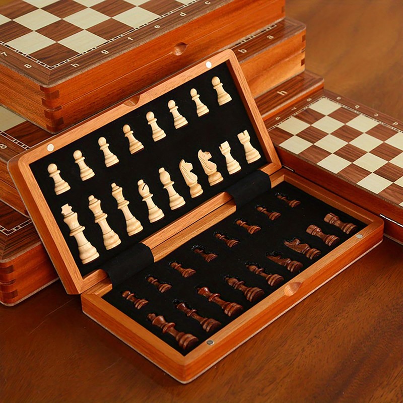 15-Inch Deluxe Chess Set – Foldable Tournament Board with Storage