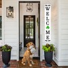 Interchangeable Welcome Sign for Front Porch, 47 X 7.9 Inch