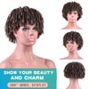 6 Inch Dreadlock Hair Topper Wig with Clips in, Synthetic